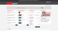 Desktop Screenshot of forums.sandisk.com